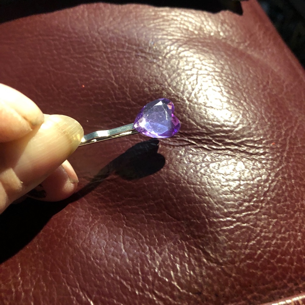 Large Rhinestone Bobby hair pins - Picture 3 of 7
